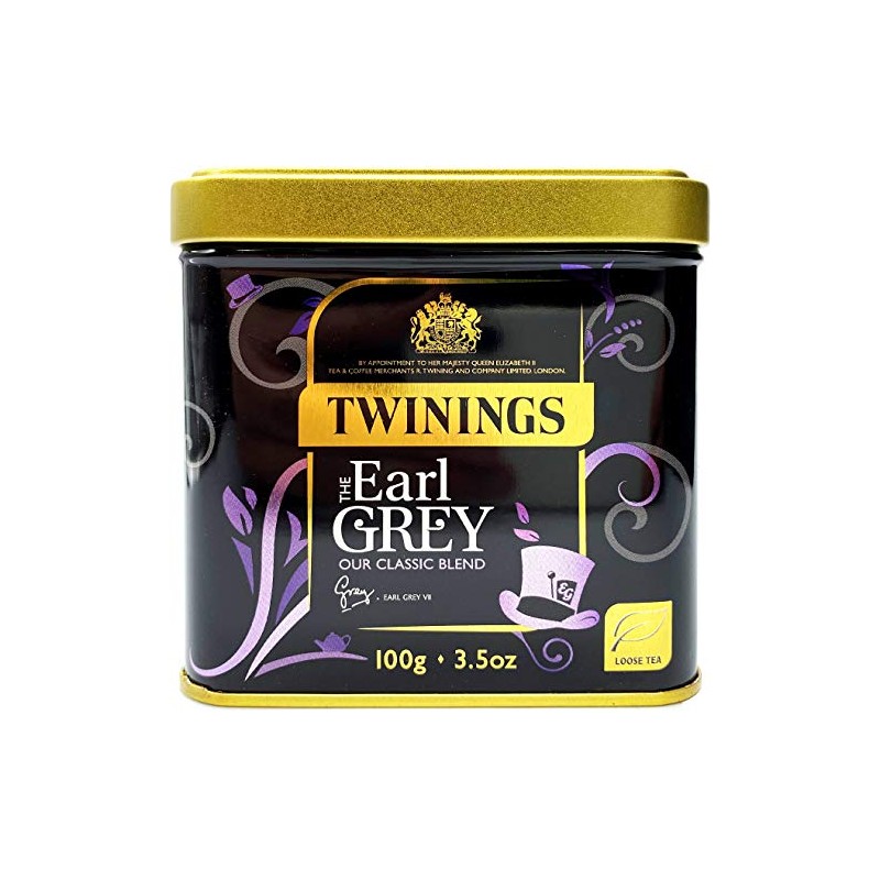 Twinings Earl Grey Loose Tea in Tin 600g (Multipack of