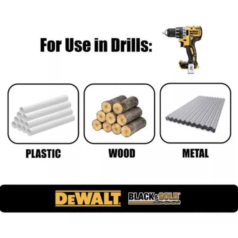 DeWalt Juego 14 Brocas Dewalt® con óxido negro acero alta