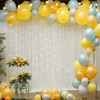 10×10ft White Tulle Backdrop Curtain with Lights String for Parites,