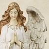 Touch of Class Angel Guardian Antique Ivory Table Sculpture