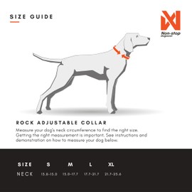 Non-stop dogwear Rock Collar Adjustable 3446 Adjustable Functional Collar, Size: M