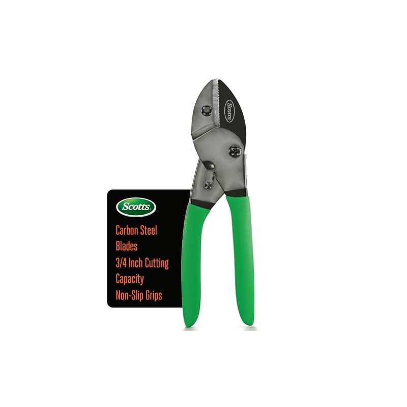Scotts 8 in. Anvil Pruning Shears – 1/2 in. Cutting