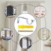 Scettar 6 Pcs Curtain Pole Brackets, Scettar Adjustable Silver Curtain