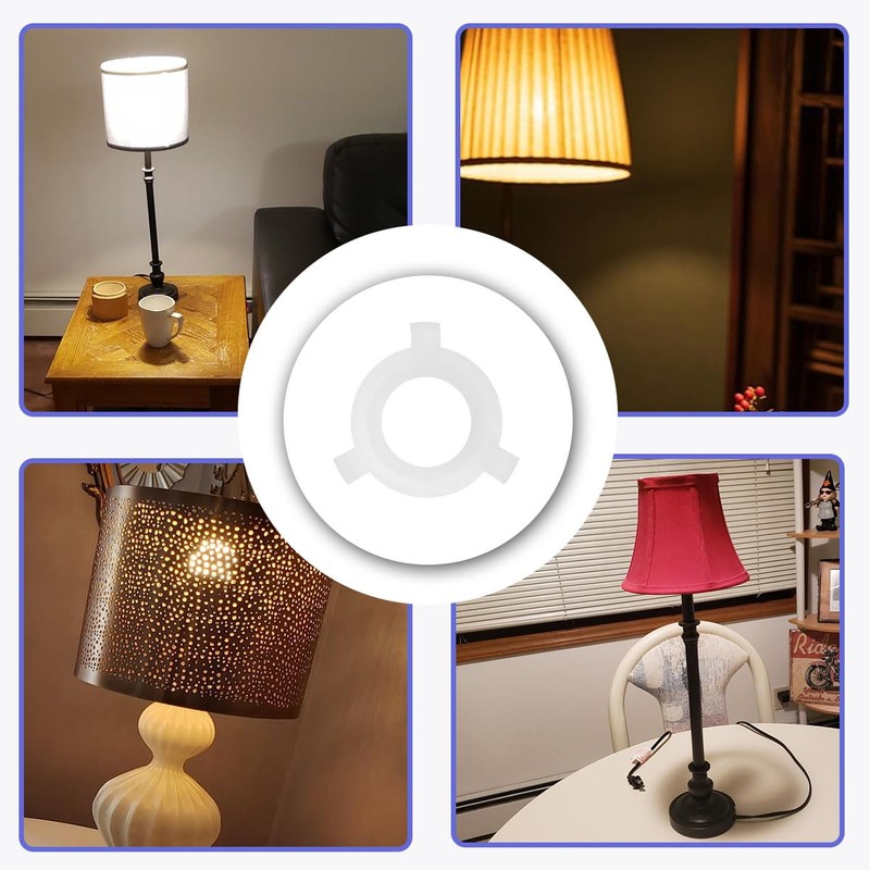 Acmerota 15 Pack Lampshade Reducing Ring E27 to E14 Adapter