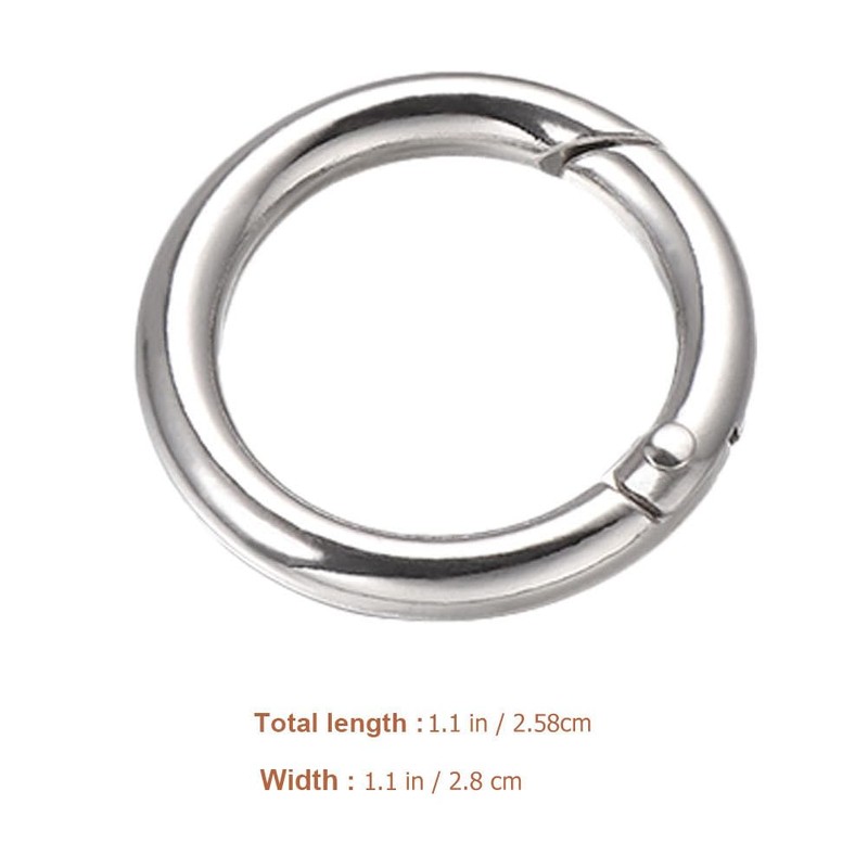 Tofficu 15pcs Key Rings - Metal Keychain Rings Keyring Ring