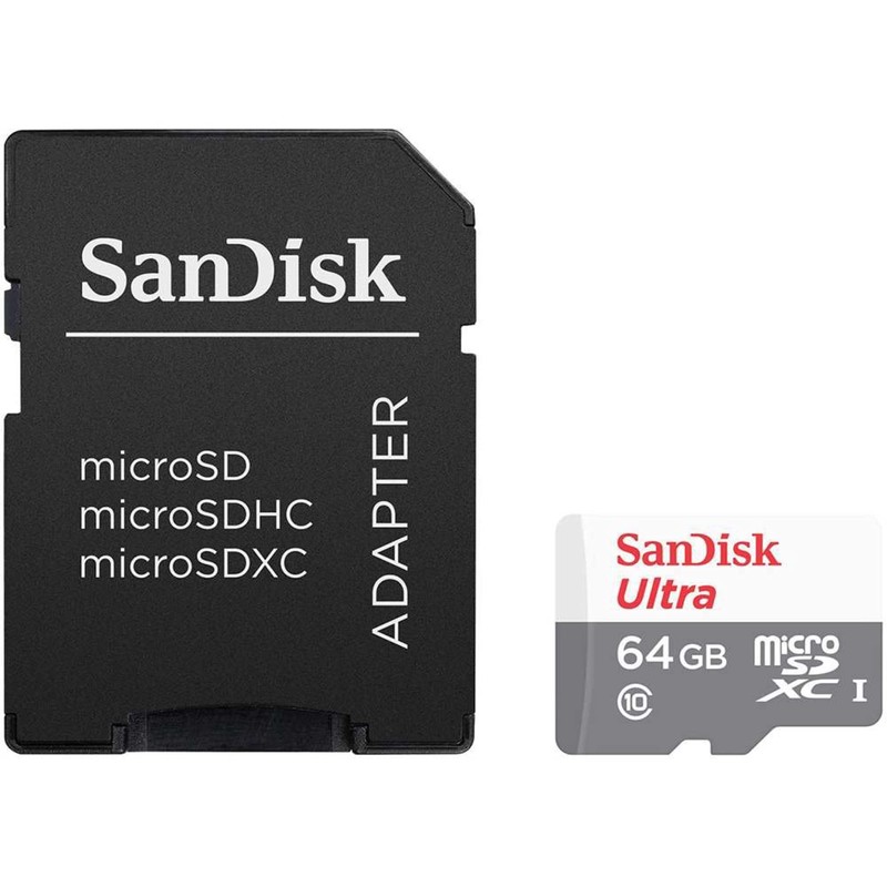 SanDisk 64 GB SDSQUNS-064G-GN3MA Class 10 Ultra Android MicroSDXC Memory