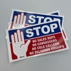 stika.co Stop Cold Calling Door Sticker - No Cold Callers