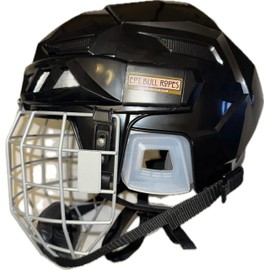 Rodeo Equestrian Bull Riding Protective Helmet Black - EPT Bull Ropes (Small)