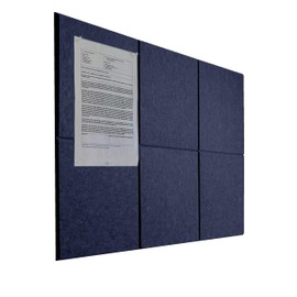 Large Felt Bulletin Board(36" x 24"),Cork Board Alternative,6 Pack Felt Wall Tiles with Safe Removable Adhesive Tabs,Notice Pin Board/Message Board/Vision Board for Office, School & Home