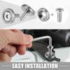 X AUTOHAUX Car Bumper Fender Washer Bolt Engine Bay Dress