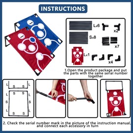 MYDAYS OUTDOOR Portable Cornhole Board Set PVC with 8 Bean Bags,Corn Hole Toss Game for Indoor or Outdoor,Great for Camping,Beach and Yard Fun