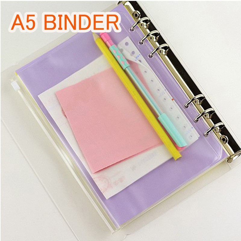 DY.2ten Refillable A5 Notebook Set, 3 Pack A5 Lined Refill