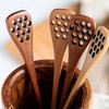 Brown Wooden Honey Dippers, Handmade Spoon Stirrer, Long Handle Honey