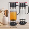 YIK TUNG 12 Oz Glass Honey Dispenser Pot with Silicone