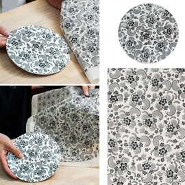 Meiliyizu Ceramic Decals Pottery Ceramic Clay Transfer Paper Glaze Underglaze Flower Paper Ceramic Decals Paper for Art Craft