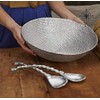 Mariposa Rope Handle Salad Servers, Silver