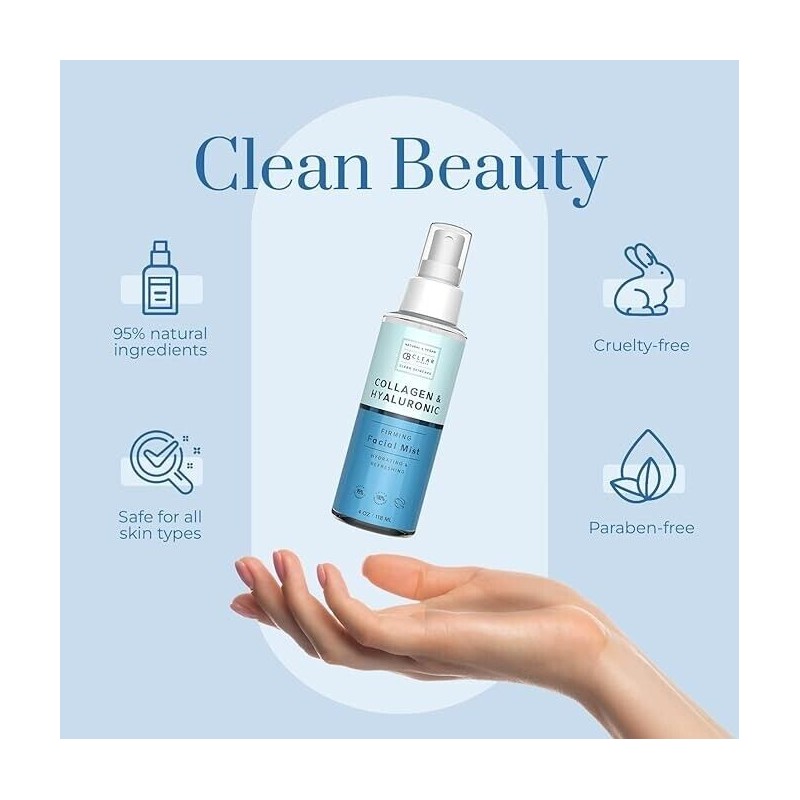 Clear Beauty Hyaluronic Acid & Collagen Face Mist - Dermatologist