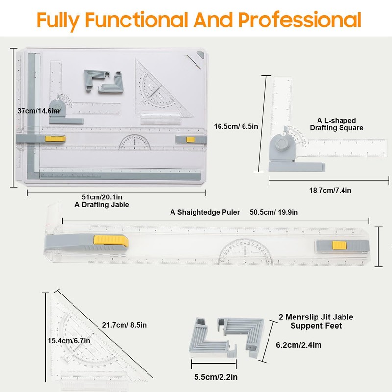 SOFEDY Inch A3 Drawing Board Drafting Table Multi-Funtion Drafting Table