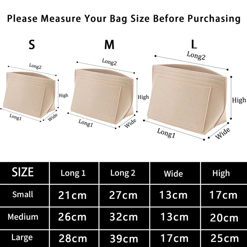 BOOSHMall Organiser for Longchamp Bag, Bag Insert Organiser, Multi Pocket