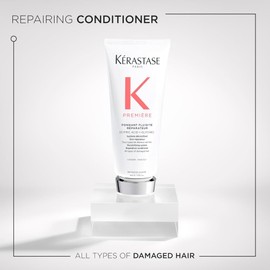 Kerastase Premiere Hair Repair Conditioner For Breakage & All Damaged Hair Types - Intense Hydration & Strengthening, Anti-Frizz & Smoothing