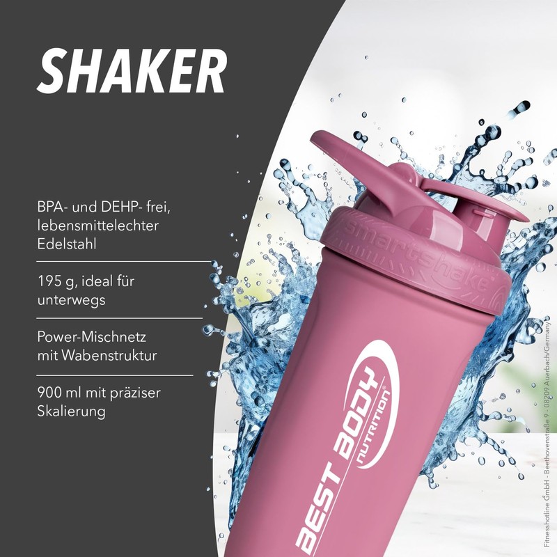 Best Body Nutrition Reforce Stainless Steel Protein Shaker 700 ml