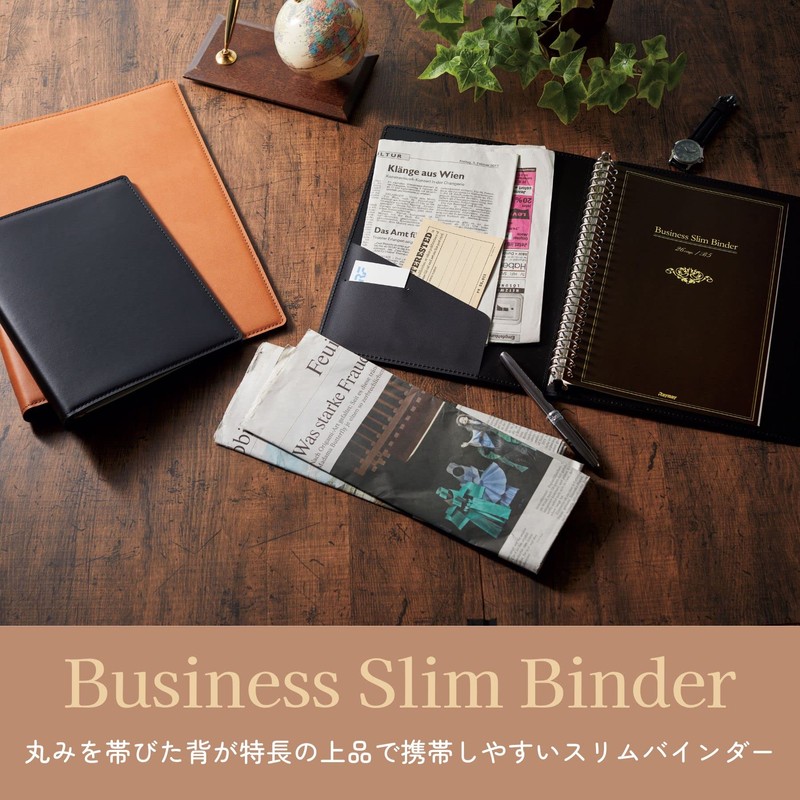 Raymay Fujii QE1126B Loose Leaf Binder Business Slim A4 Black