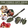 Military Small Folding Camping Shovel, Mini Compact Pickaxe with Carrying