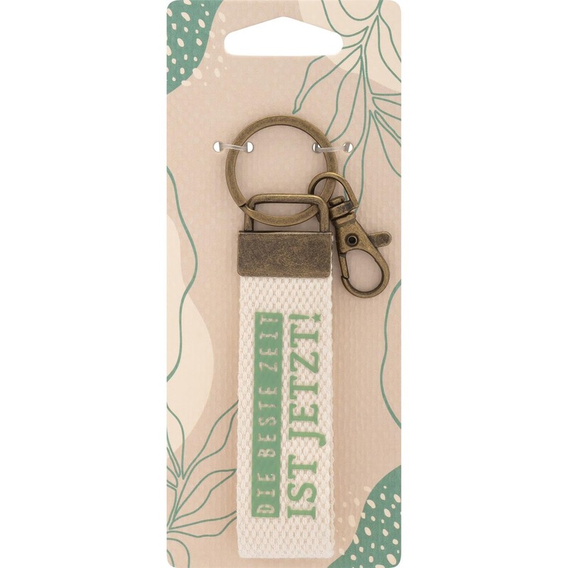 GRUSS & CO 48411 Canvas Key Ring with Lobster Claw
