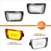 ADIIL Clear Switchback LED Front Bumper Turn Signal Light Fog