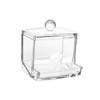 LABRIMP Cosmetic Box Acrylic Swabs Storage Desktop Organizer for Cotton