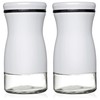 CHEFVANTAGE Salt and Pepper Shakers Set with Adjustable Pour Holes