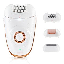 Epilator for Women，3-1 Hair Removal Device, Electric Shaver, Callus Remover and Epilator with 32 Tweezers & 2 Speeds for Legs, Arms Armpit Bikini Face
