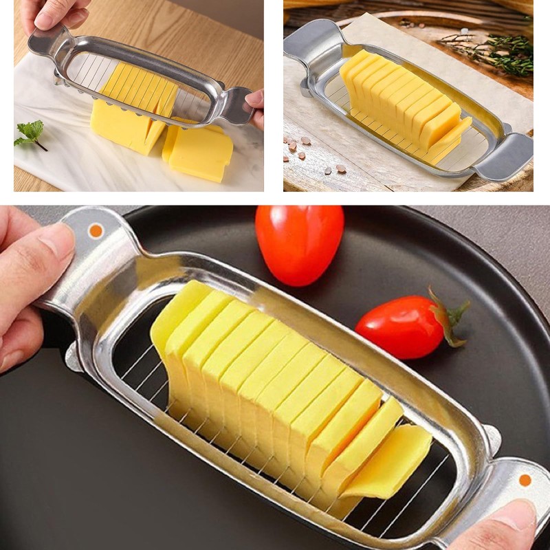 Premium Butter Wire Slicer, Multifunctional Cheese Cutter, Aluminum Cheese Wire