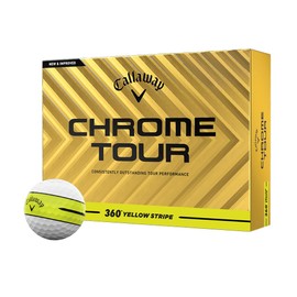 Callaway Golf Cromado Tour 360 - Pelota de Golf (Amarillo)