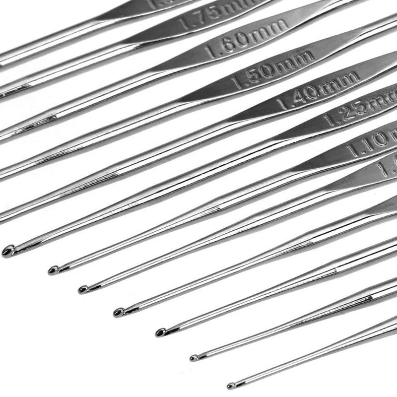 Abizarch Crochet Hooks Kit with Storage Case, Ergonomic Knitting Tools,