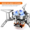Odoland 6800W Windproof Camp Stove Camping Gas Stove with Windscreen,