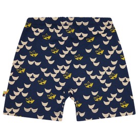 loud + proud Unisex Children's Print, Organic Cotton, GOTS Certified Shorts, Ultramarine