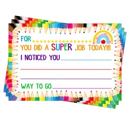 PETCEE 50Pcs Good Behavior Cards - Teacher Mail Classroom Incentive Cards to Send Home Teacher Notes to Parents Happy Mail from Teacher for Kids Students from Teachers for Preschool Kindergarten