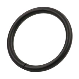 Tianbang Black 1.2" Inner Diameter O Ring Non Welded Pack of 10