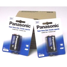 1 Pack Panasonic Super Heavy Duty 9V Batteries Retail Packaging