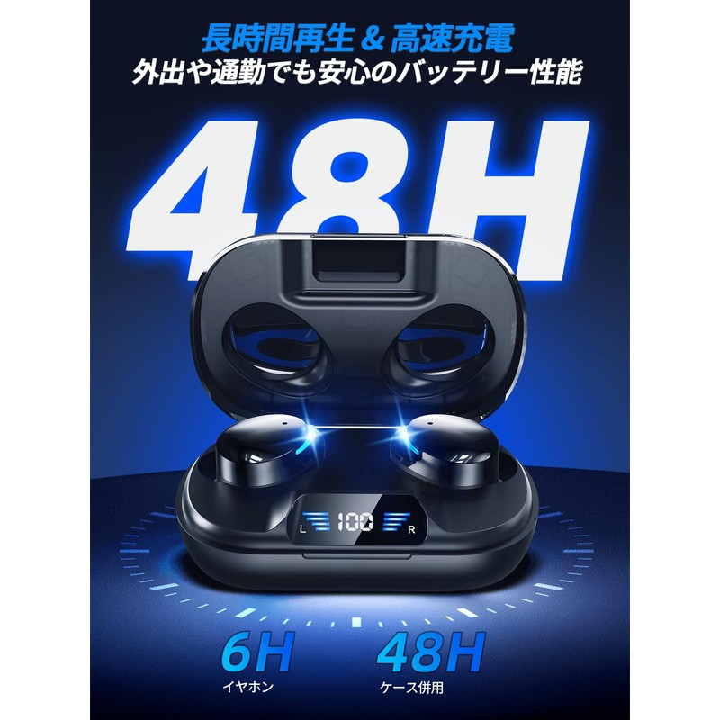 Wireless Earbuds, Bluetooth 5.4, 2025 Popular Bluetooth Earphones, Instant Connection,