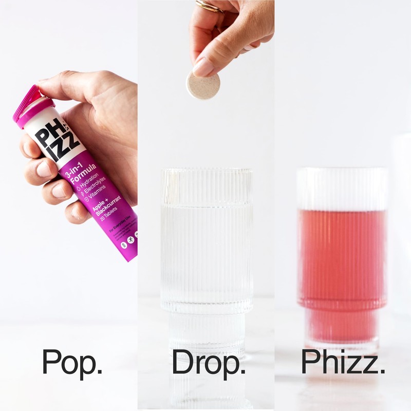 Phizz Multivitamin Hydration Tablets Apple/Blackcurrant (20 tablets)