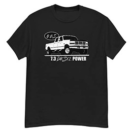 Aggressive Thread OBS Crew Cab Shirt 7.3 Powerstroke T-Shirt Black
