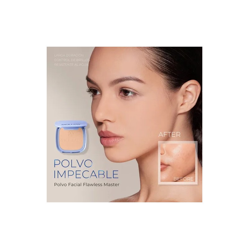 Sace Lady Flawless Master Polvo Facial Control De Brillos C