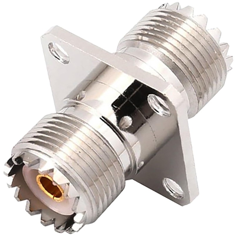tunghey 2Pack SO239 to SO239 Chassis Mount Connector, SO239 UHF