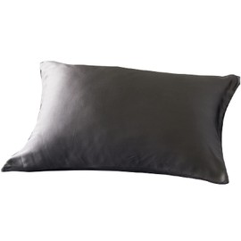 Nice Day Pillowcase Dark Gray 16.9 x 24.8 inches (43 x 63 cm) Silk 100% Silk Pillow Cover Pillowcase Beautiful Skin Moisturizing Moist Smooth Natural Material Washable 56800039