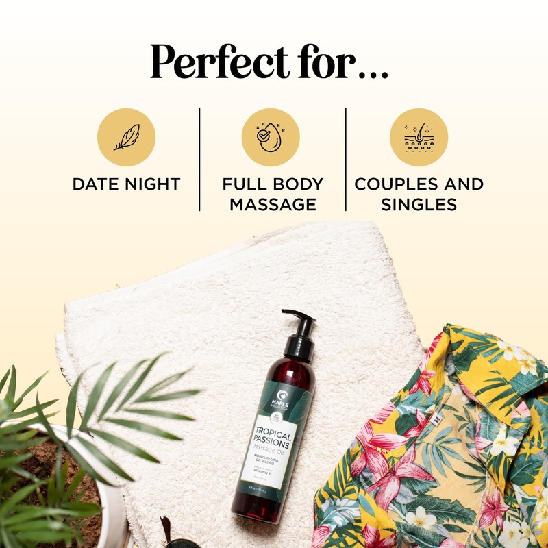Maple Holistics Alluring Lavender & Tropical Passions Massage Oil Set