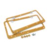 JR2 Premium 2 PCS Shining Crystal License Plate Frame+Free Crystal
