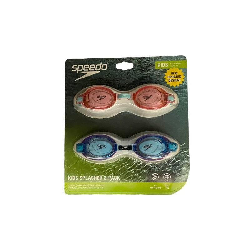Speedo Kids Splasher Goggles Pack of 2 White