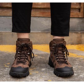 SUADEX Steel Toe Boots for Men Women Indestructible Non Slip Comfortable Work Boot Safety Construction Shoes